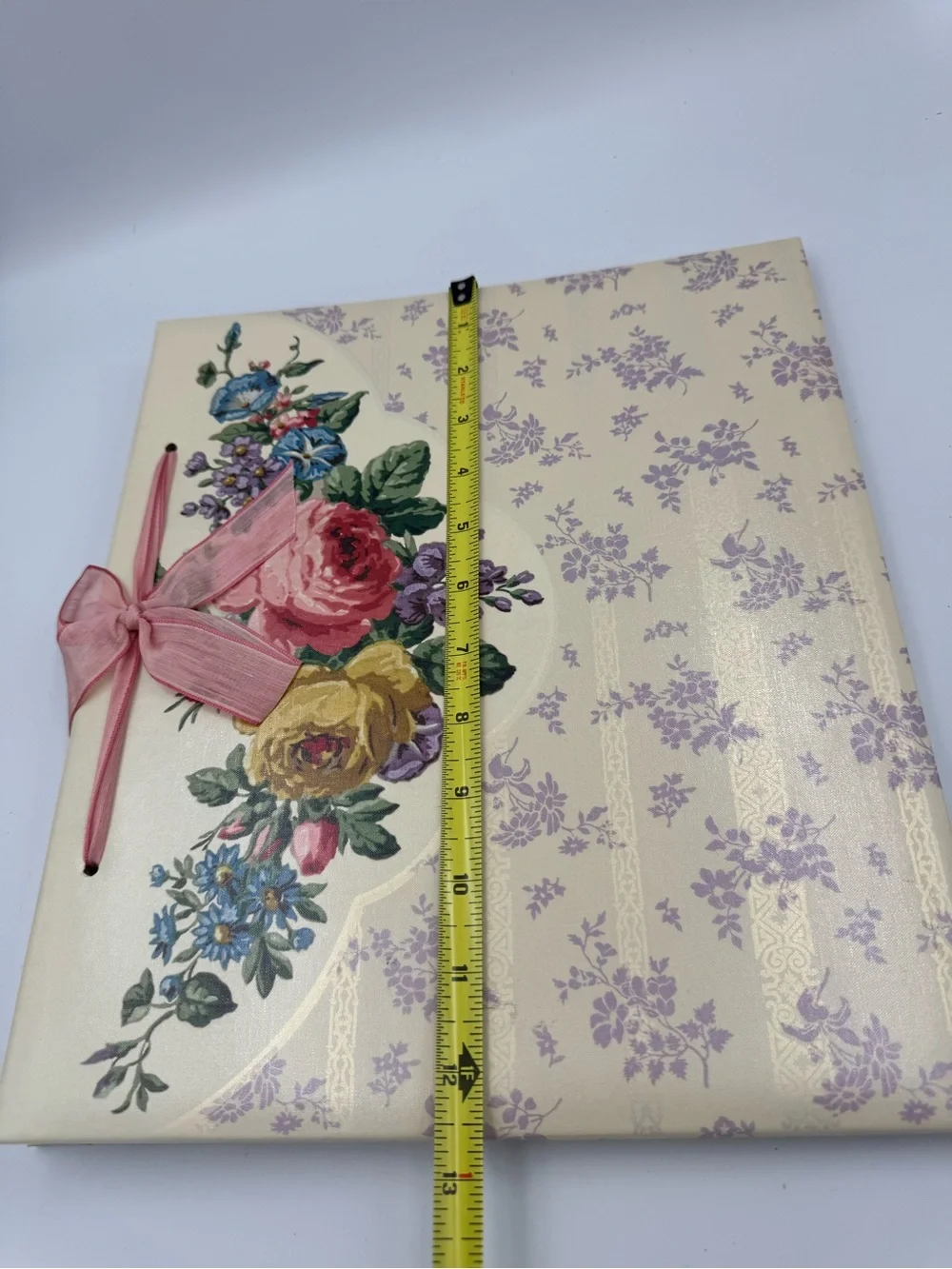 VTG Hallmark Coquette Cottagecore Floral Photo‎ Album Scrapbook Binder 12x10
